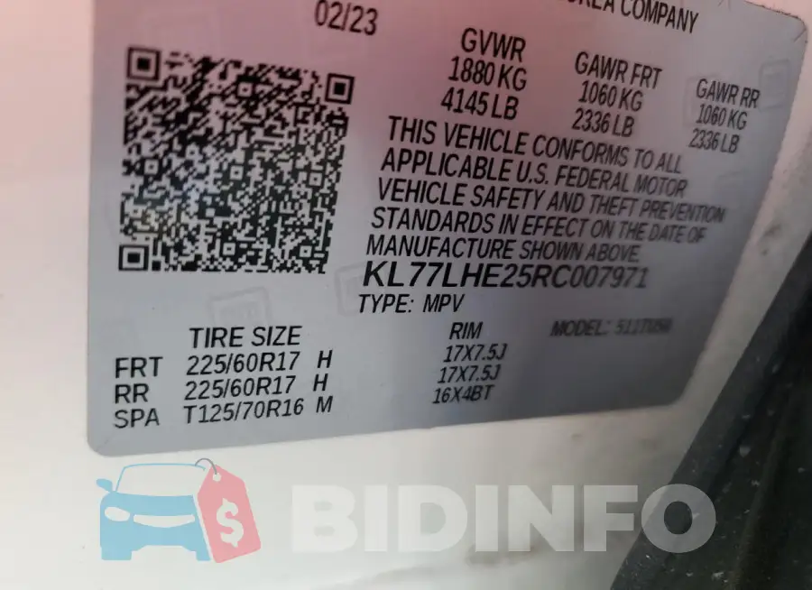 KL77LHE25RC007971 Photo# 12