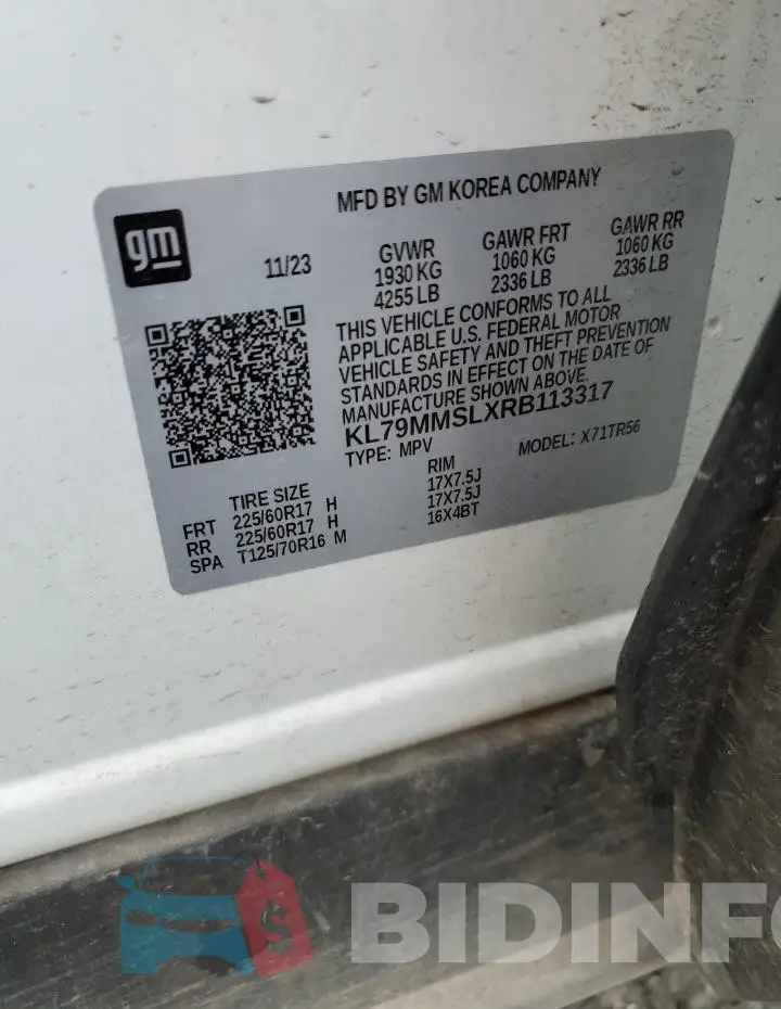 KL79MMSLXRB113317 Photo# 13