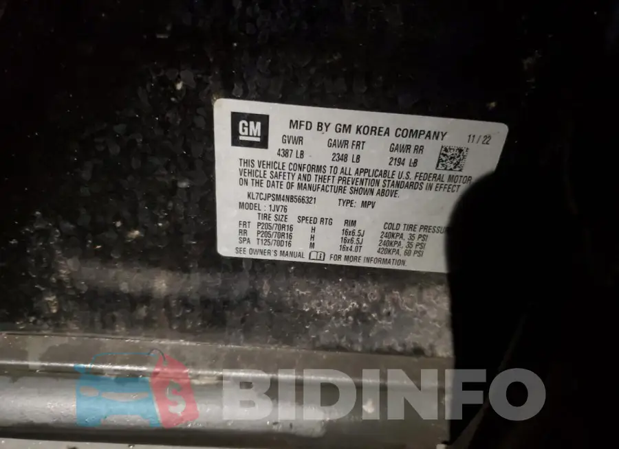 KL7CJPSM4NB566321 Photo# 13