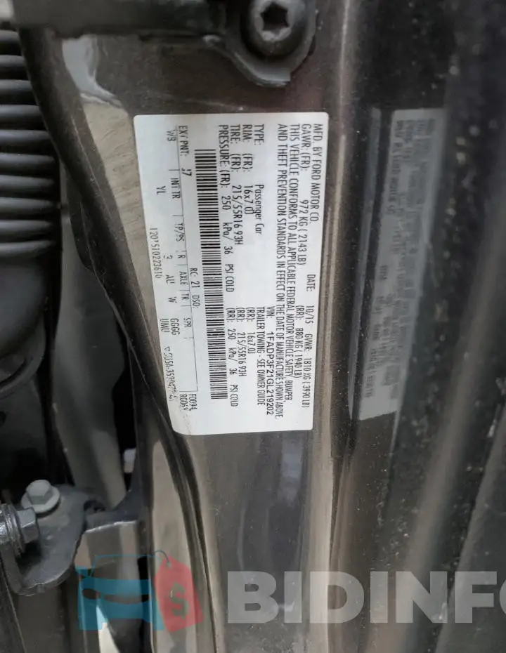 1FADP3F21GL219202 Photo# 12