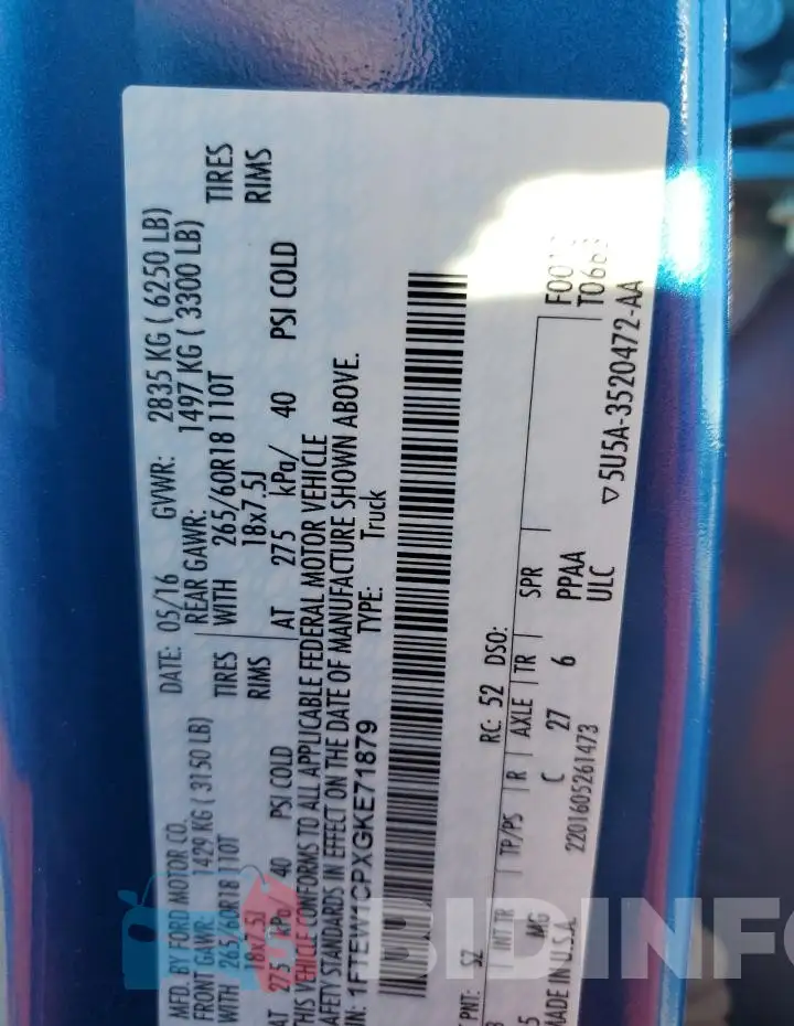 1FTEW1CPXGKE71879 Photo# 12