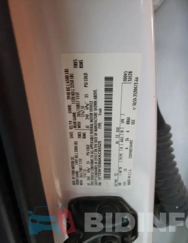 1FTEW1EB6KKC85525 Photo# 12