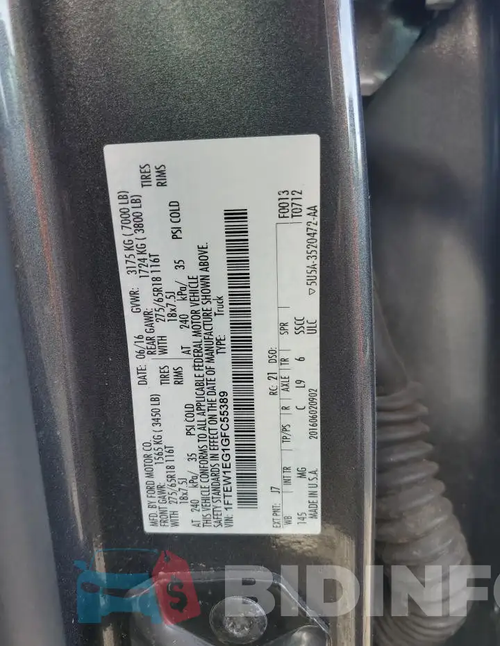 1FTEW1EG1GFC55389 Photo# 12