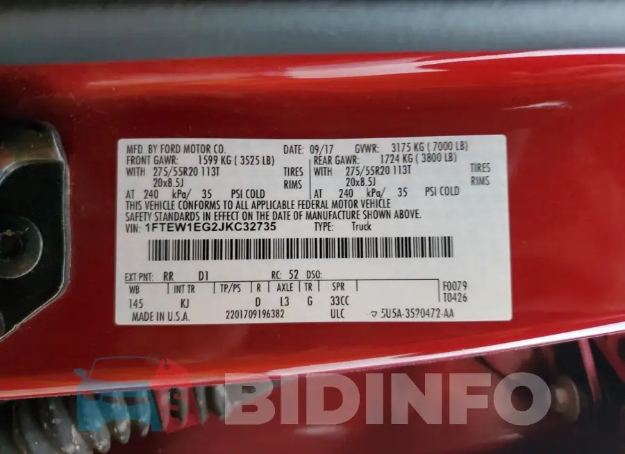 1FTEW1EG2JKC32735 Photo# 12