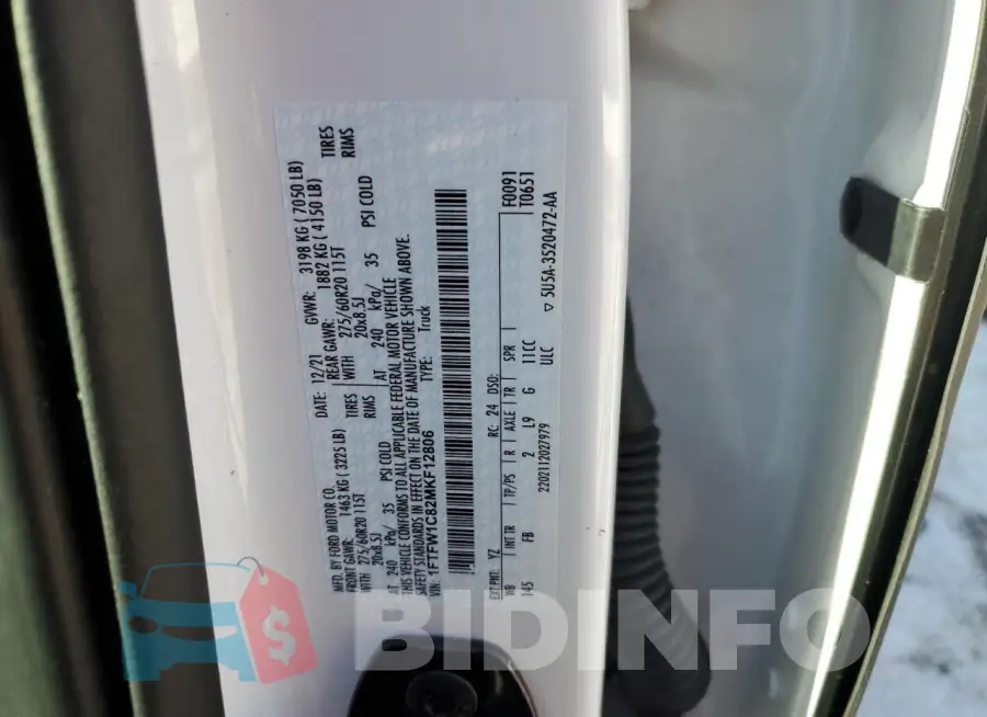 1FTFW1C82MKF12806 Photo# 13