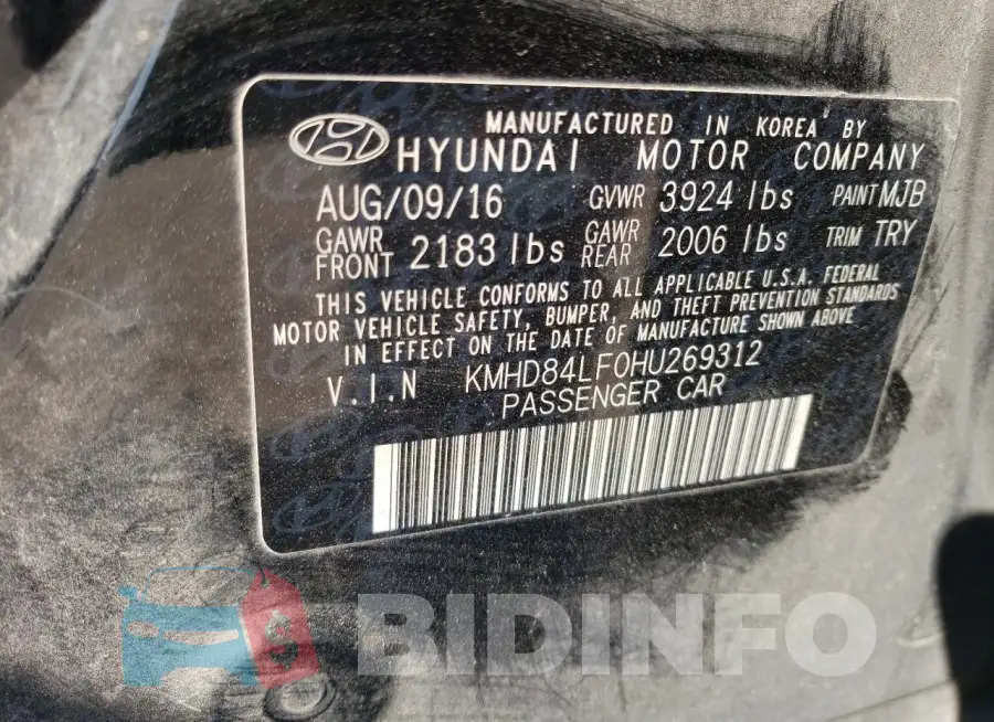 KMHD84LF0HU269312 Photo# 12