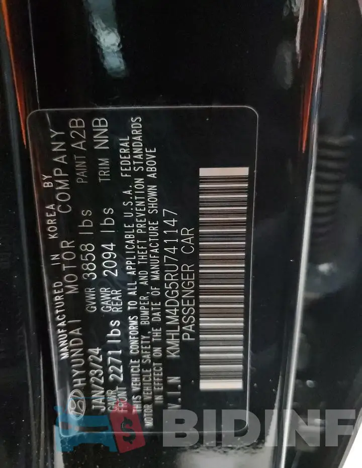 KMHLM4DG5RU741147 Photo# 12