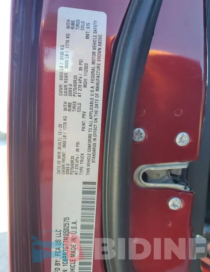 1C6RR7GT7MS502575 Photo# 13