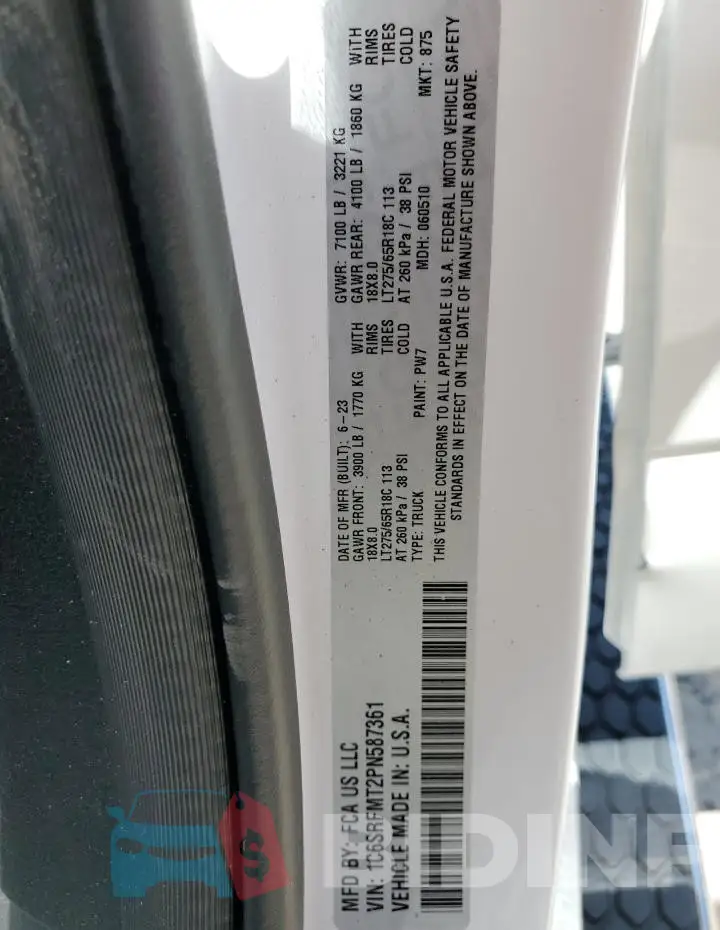 1C6SRFMT2PN587361 Photo# 12