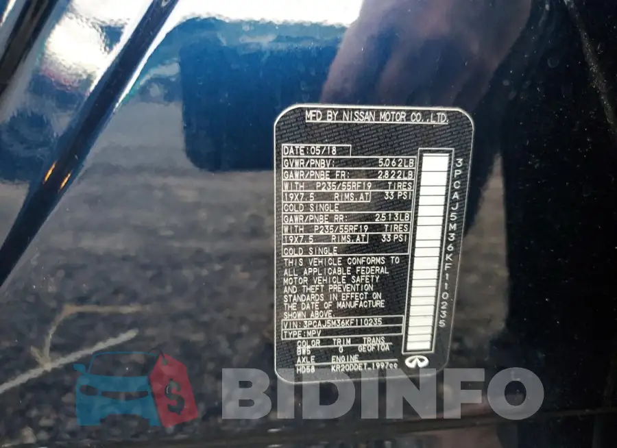 3PCAJ5M36KF110235 Photo# 13