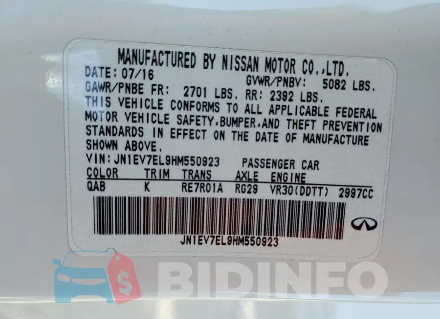 JN1EV7EL9HM550923 Photo# 12