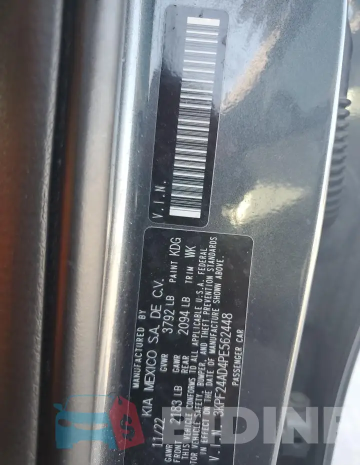 3KPF24AD4PE562448 Photo# 12