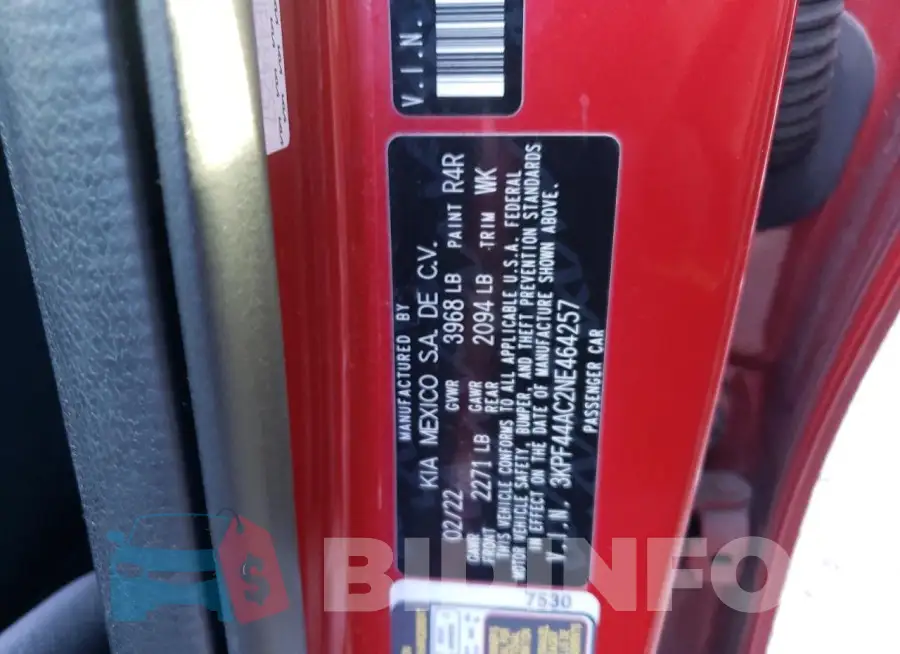 3KPF44AC2NE464257 Photo# 12