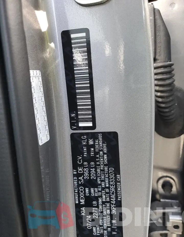 3KPF44AC5RE833070 Photo# 13