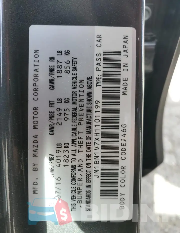 JM1BN1V7XH1101199 Photo# 12