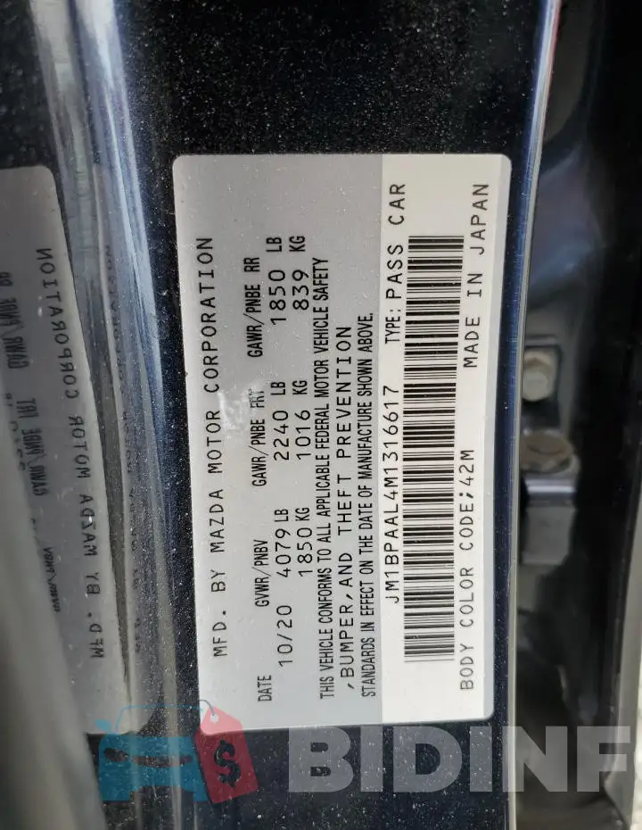 JM1BPAAL4M1316617 Photo# 12