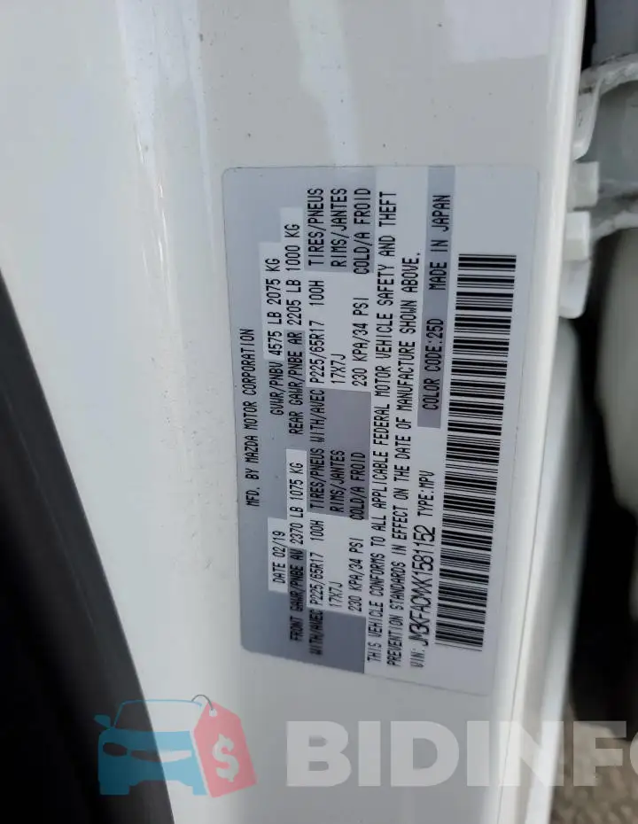 JM3KFACMXK1581152 Photo# 12
