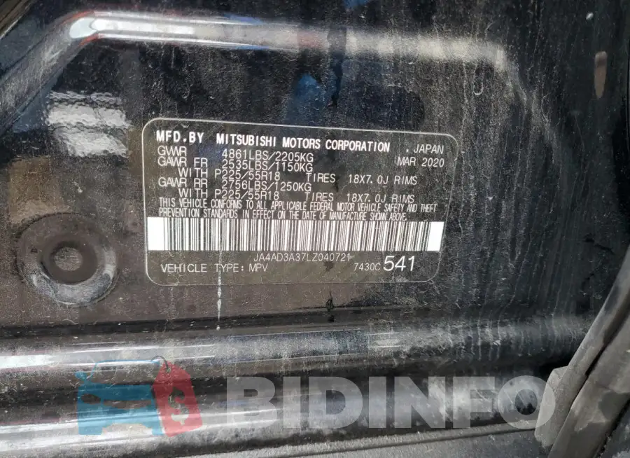 JA4AD3A37LZ040721 Photo# 13