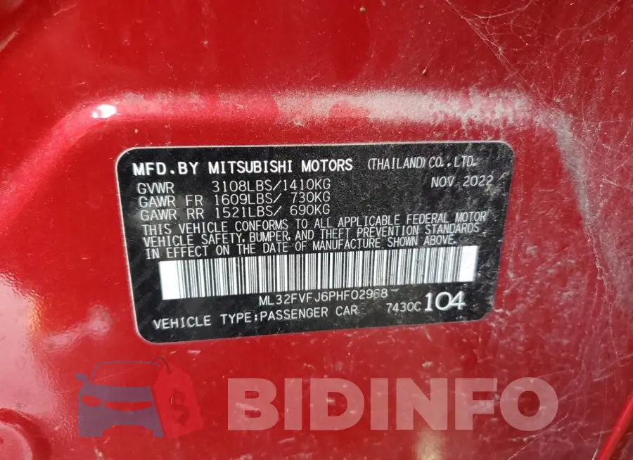 ML32FVFJ6PHF02968 Photo# 12