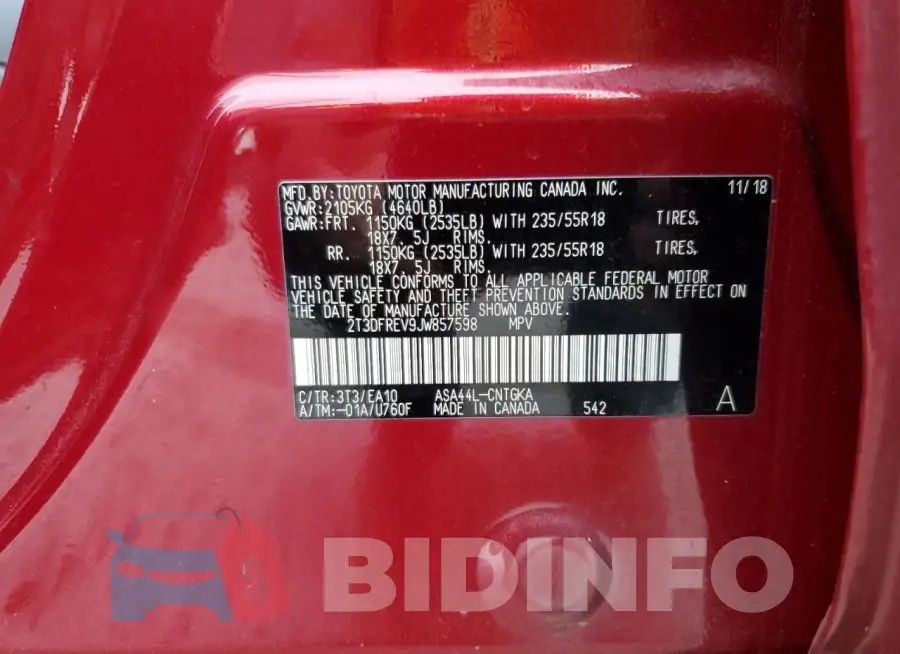 2T3DFREV9JW857598 Photo# 12