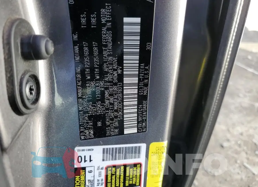 5TDKZ3DC7HS878313 Photo# 14