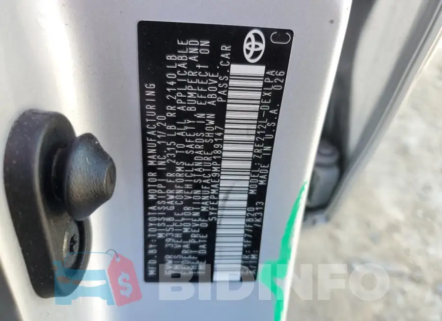 5YFEPMAE9MP189147 Photo# 13
