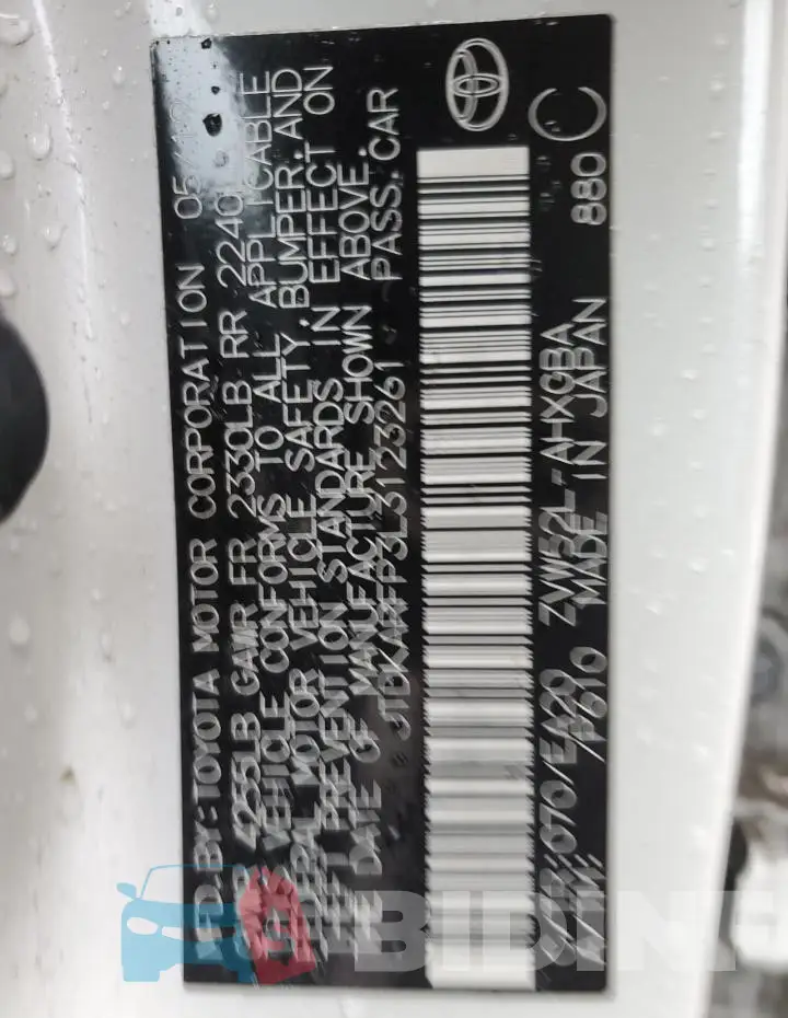 JTDKARFP3L3123261 Photo# 13