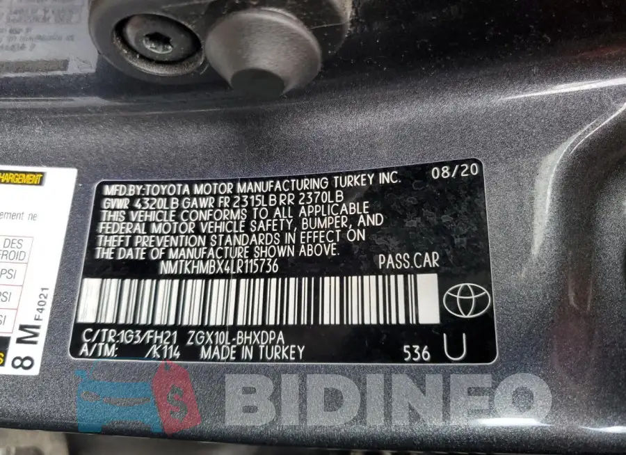 NMTKHMBX4LR115736 Photo# 12