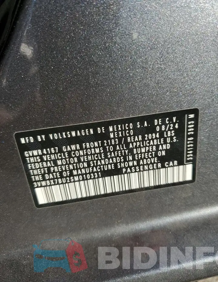 3VWBX7BU2SM010331 Photo# 13