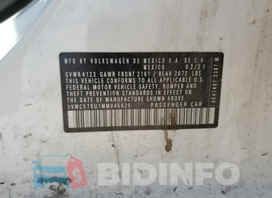 3VWC57BU1MM045620 Photo# 12