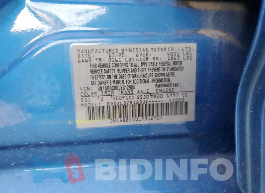 3N1AB8CV0LY312904 Photo# 13