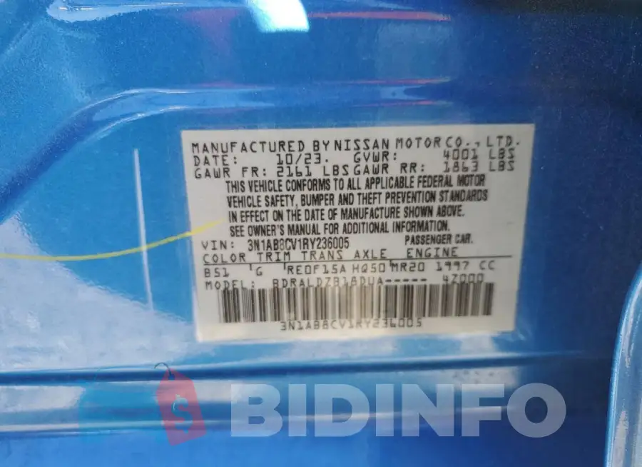 3N1AB8CV1RY236005 Photo# 12