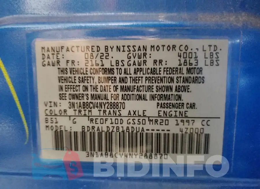 3N1AB8CV4NY288870 Photo# 12