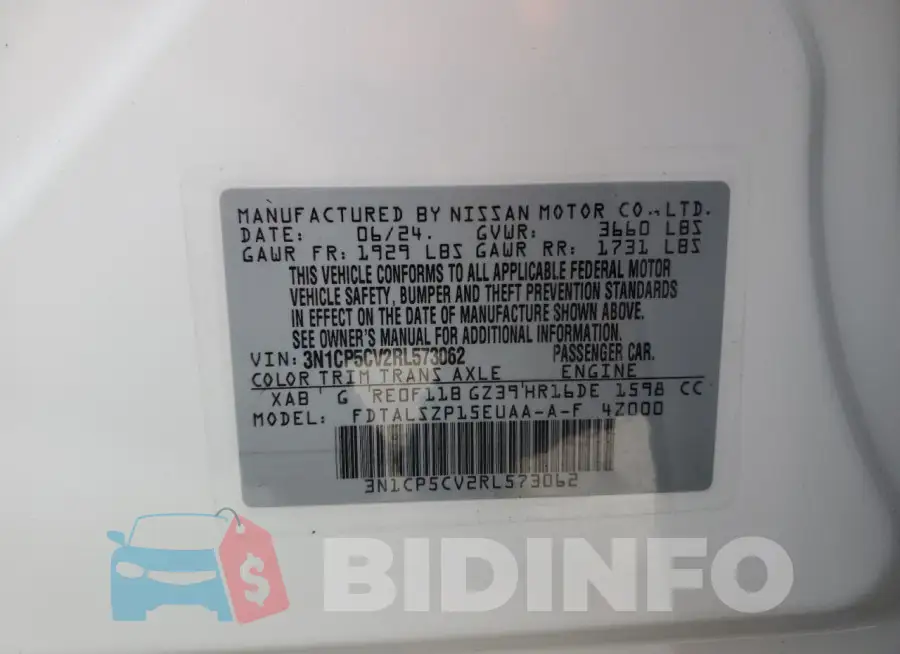3N1CP5CV2RL573062 Photo# 14