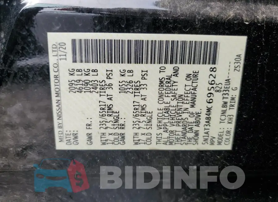 5N1AT3AB4MC695628 Photo# 13