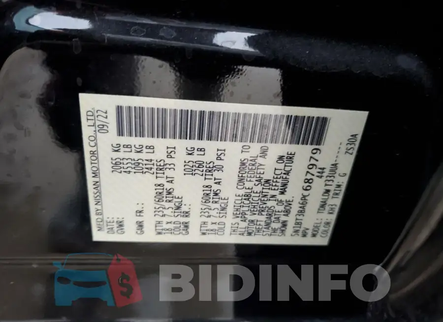5N1BT3BA6PC687979 Photo# 13
