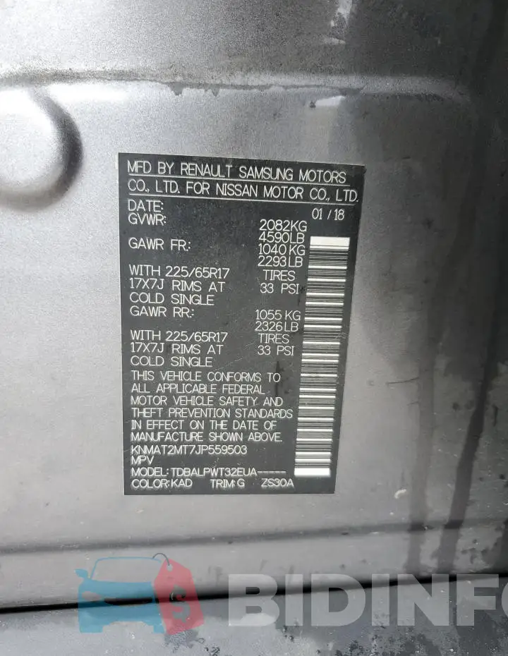KNMAT2MT7JP559503 Photo# 13