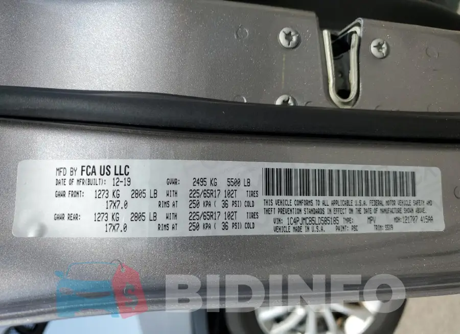 1C4PJMCB5LD585185 Photo# 13