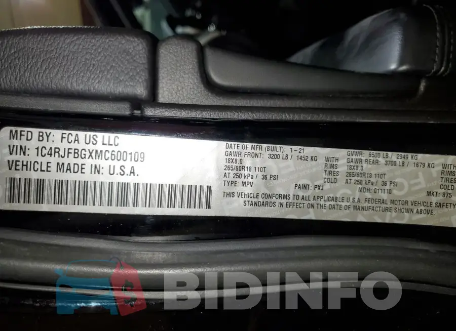 1C4RJFBGXMC600109 Photo# 14
