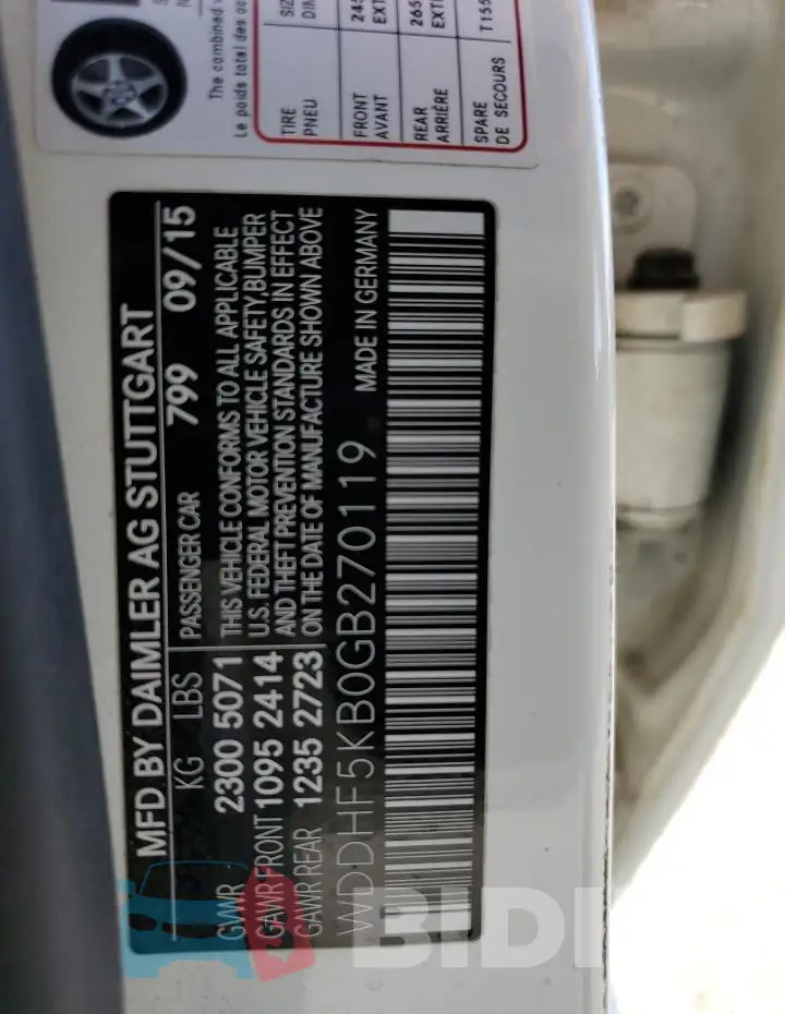 WDDHF5KB0GB270119 Photo# 12