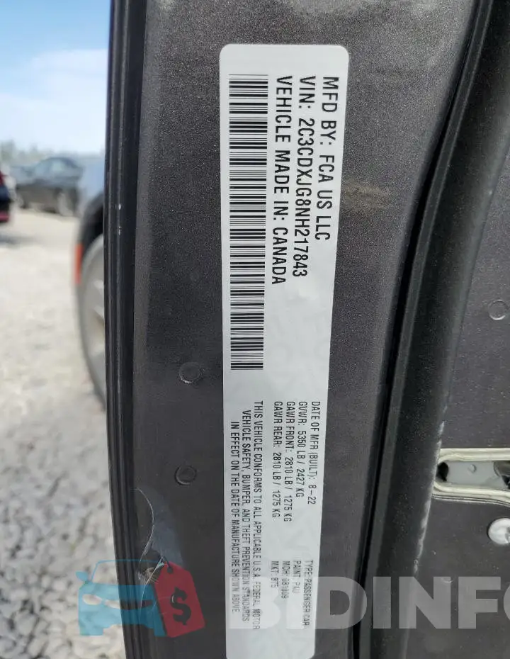 2C3CDXJG8NH217843 Photo# 12