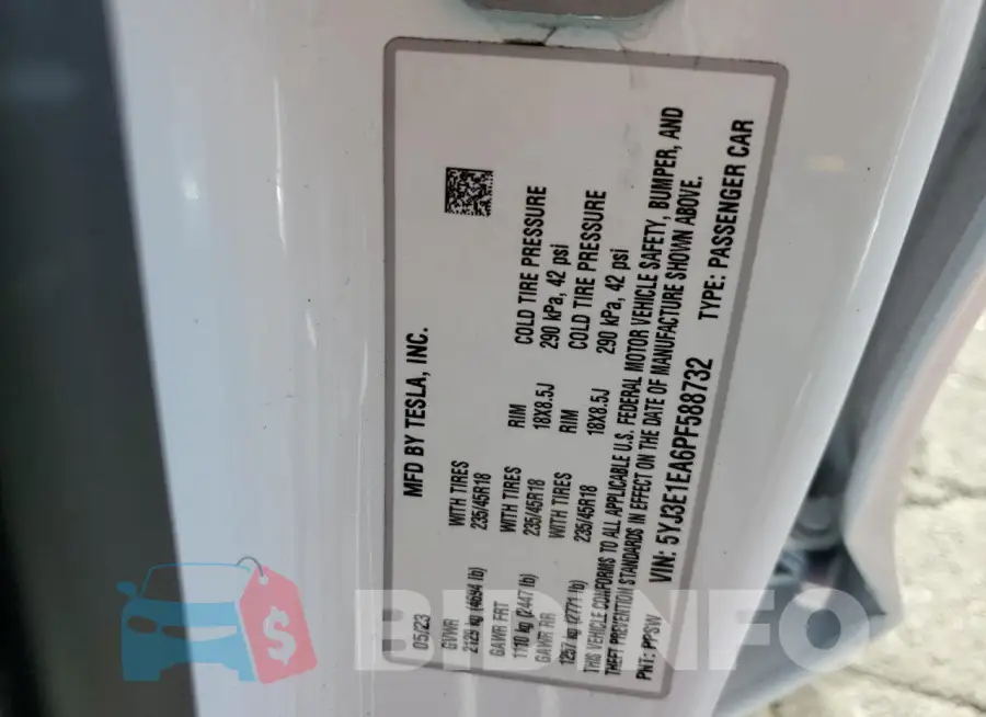 5YJ3E1EA6PF588732 Photo# 13