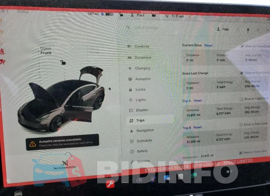 5YJ3E1EB6KF361378 Photo# 9