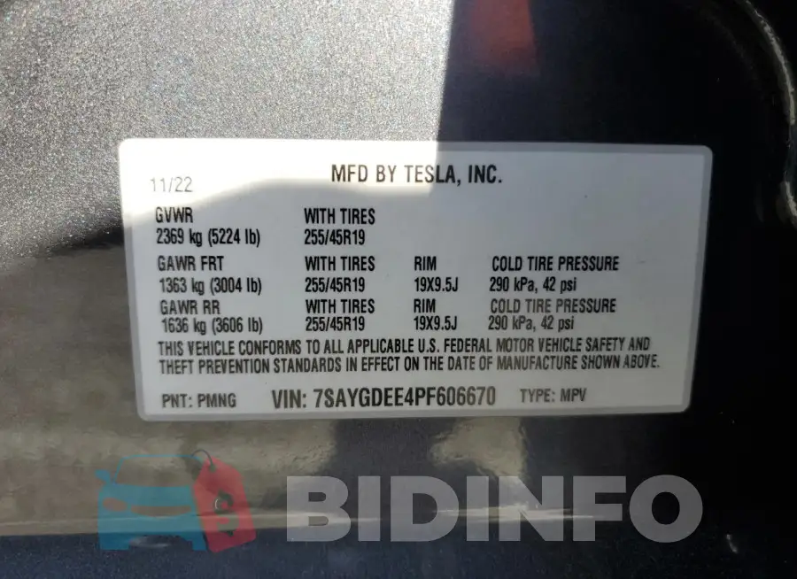 7SAYGDEE4PF606670 Photo# 13