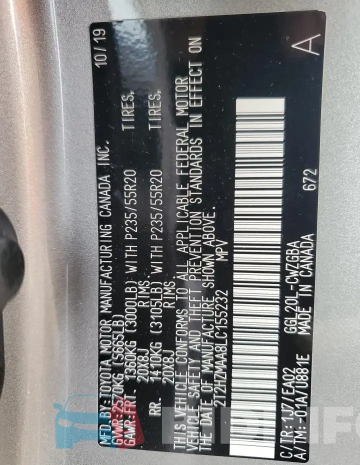 2T2HZMAA8LC155232 Photo# 14