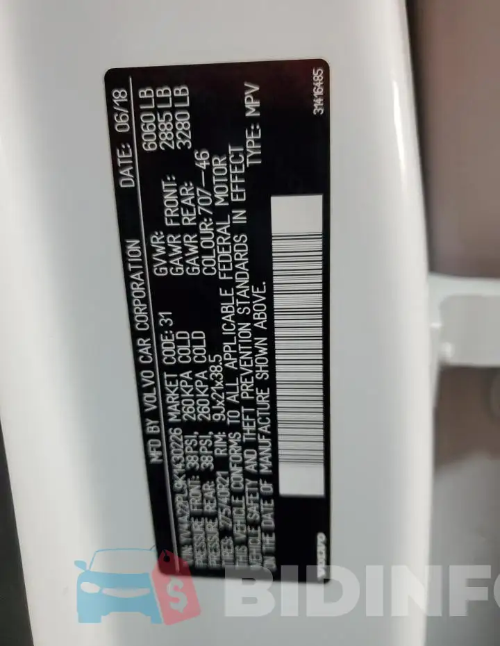 YV4A22PL9K1430226 Photo# 13