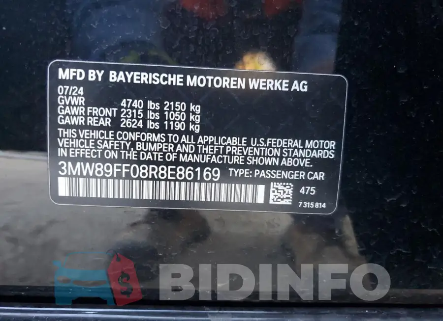 3MW89FF08R8E86169 Photo# 12