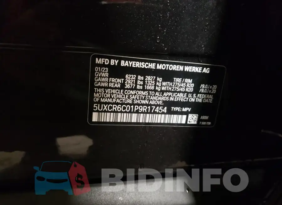 5UXCR6C01P9R17454 Photo# 13