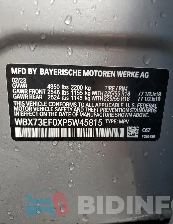 WBX73EF0XP5W45815 Photo# 13