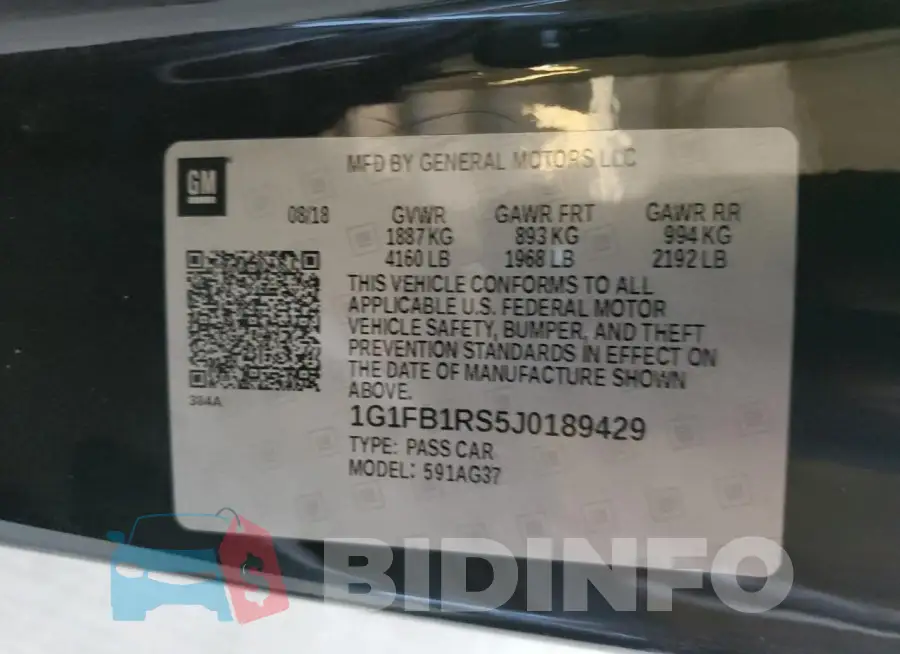 1G1FB1RS5J0189429 Photo# 13